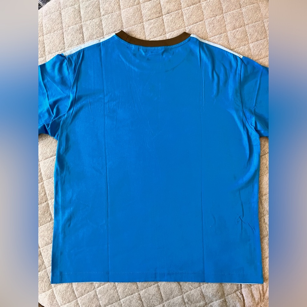 Nwot Marni Uniqlo Medium Blue Retro T-Shirt View 6